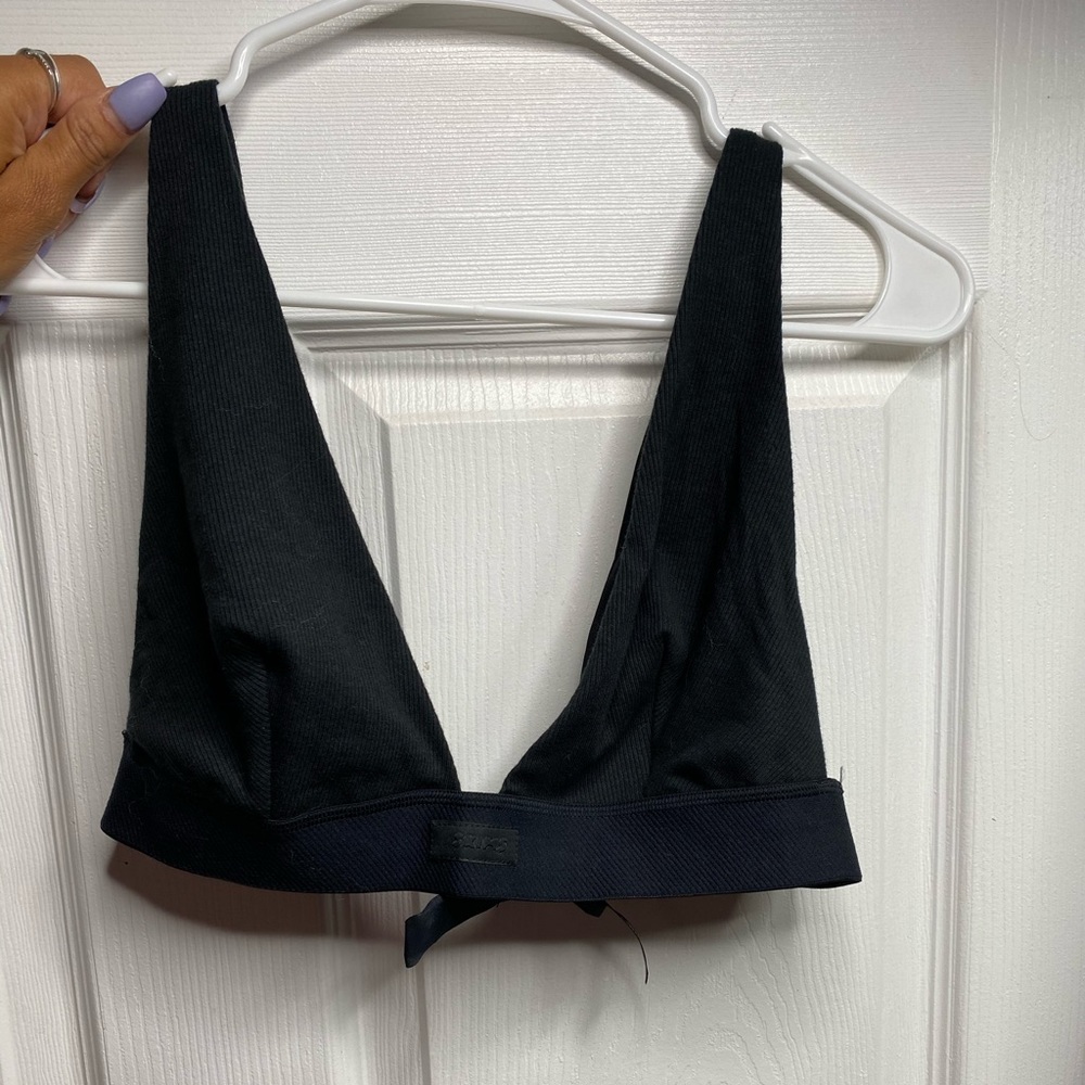 SKIMS cotton plunge bra